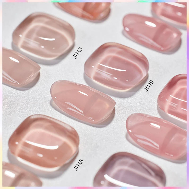10ml Jelly Nude Gel Nail Polish Autumn Amber Semi Transparent Manicure Soak off UV LED Nails Gel Varnish