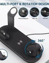 5 In 1 Wireless Charger Stand Pad For iPhone 15 14 13 Apple Watch Airpods Desk Phone Chargers Fast Charging Dock Station