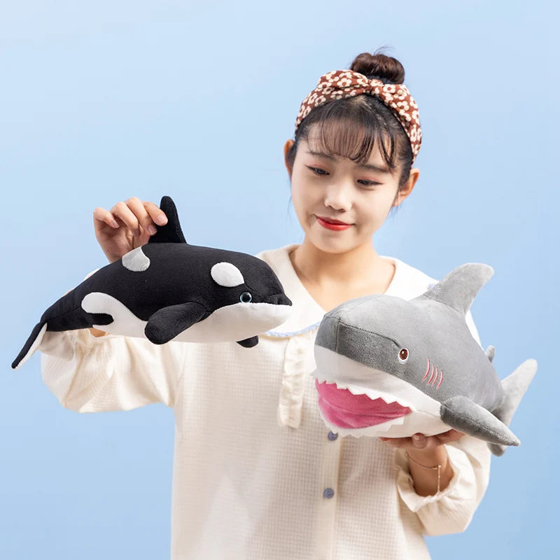 Orca Shark Plush Stuffed Animal Soft Sea Creature Pillow