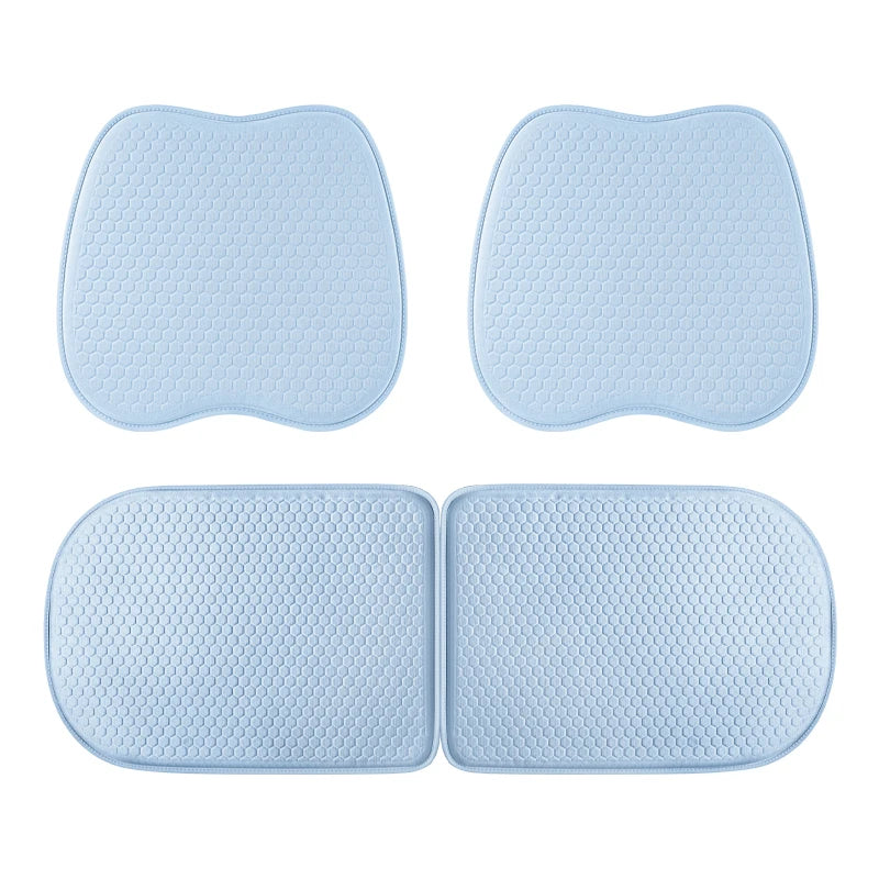 Summer Car Seat Covers TPE Cold Gel Seat Pad 3D Honeycomb Cool Seat Cushion Anti-Slip Auto Seat Covers Cooling Seat Mat