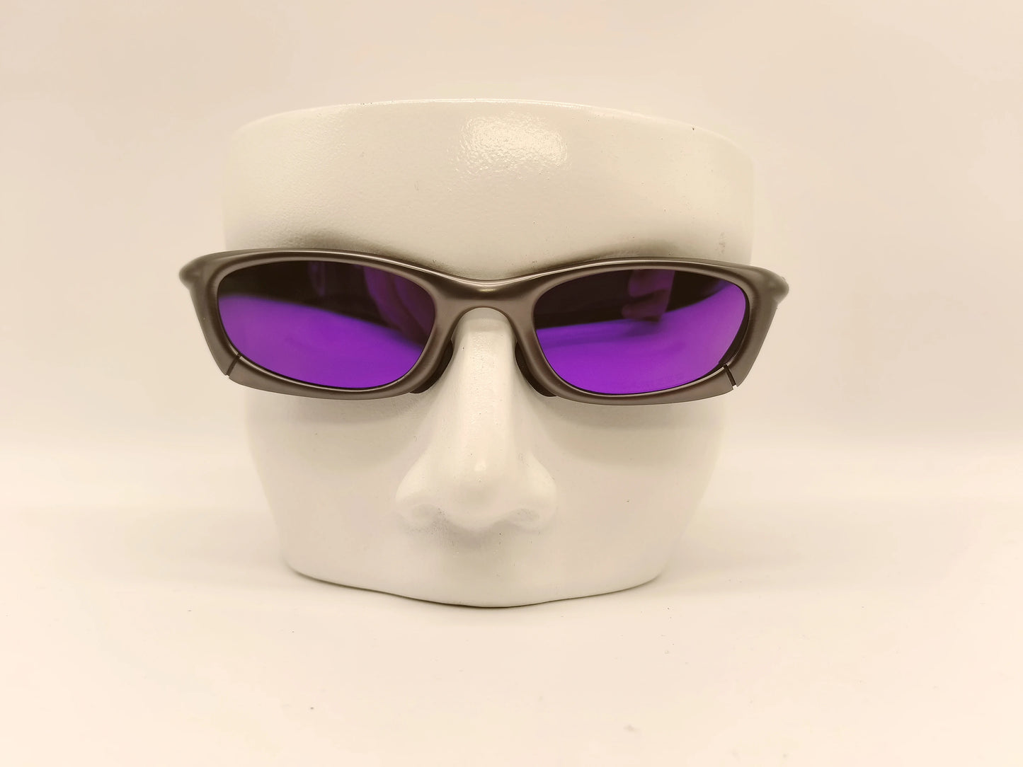 Polarized UV400 MTB Bike Cycling Sunglasses – Silver Metal Frame Riding Fishing Eyewear