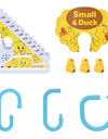 Kids Electric Small Duck Climbing Stairs Toy DIY Rail Racing Track Music Roller Coaster Duck Toy For Baby Kids Gift