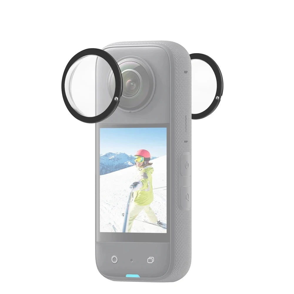 For Insta360 X3 PULUZ Lens Guard PC Protective Cover for Insta360 X3 Sports Action Cameras Lens Cover