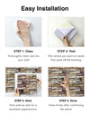 1/10pcs 3D Tile Sticker Self-adhesive Faux Stone Wall Panel Peel and Stick Kitchen Tile Backsplash Bathroom Wall Tile Sticker