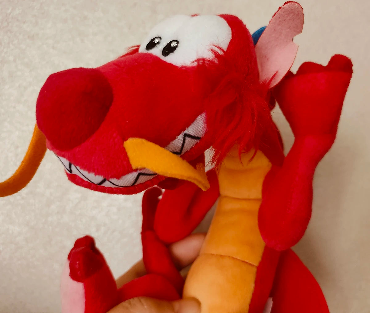 New Disney Mulan Mushu Dragon Doll Shoulder Magnetic Pal Plush ToyGift