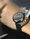 High-end Dial Watch Lighter Tungsten Wire Windproof Flameless Rechargeable USB Cigarette Lighter Gadget Men's Exquisite Gift