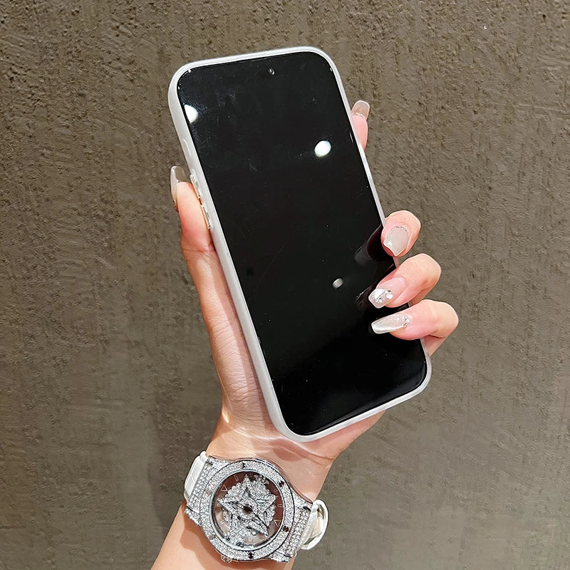 Luxury Plain Matte Colored Phone Case For iPhone 17 16 15 14  16E 17 Air SE2 Shockproof Cover