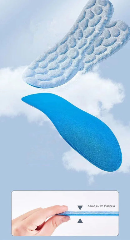 Massage Insoles for Shoes Men Breathable Deodorant Running Sport Insole for Feet Plantar Fasciitis Shoe Pads Memory Foam Sole