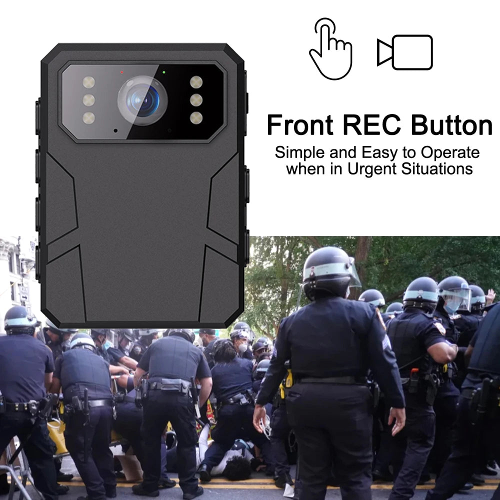 4K HD Mini Camera Police Recorder With Hd Ips Screen Hd Police Body Camera, Can Wear A Portable Body Camera