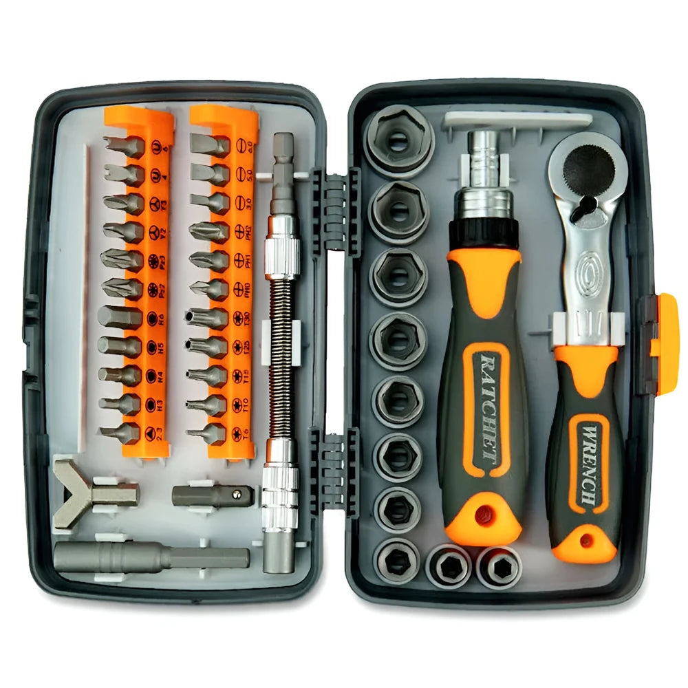 Multi Tools Screwdriver Set Ratchet Socket Wrench Combination Toolbox Hardware Precision Screw Bits Hand Tool Sets