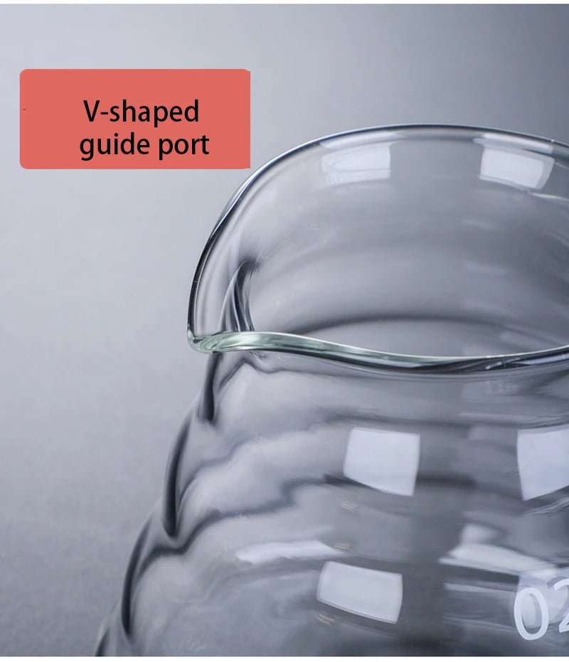 300/500/700ml Glass Coffee Pot With Filter Drip Brewing Hot Brewer Cloud Shaped Kettle Coffee Brewer Utensils Clear Teapot