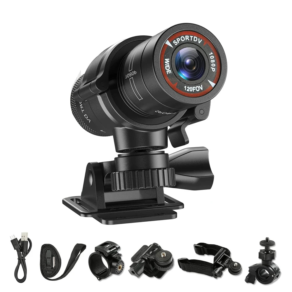 1080P Helmet Action Camera for Motorcycle Bicycle and Outdoor Sports Recording