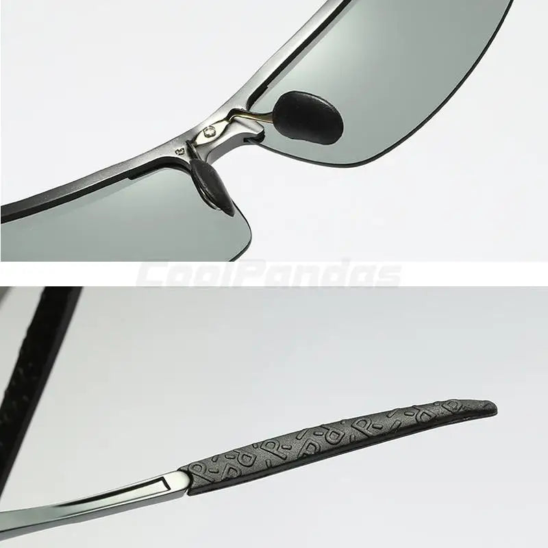 Aluminum Photochromic Polarized UV400 Anti-Glare Driving Sunglasses for Men Women