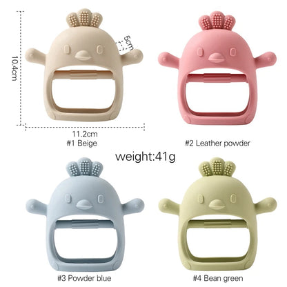 Baby Teether Gloves Pacifier Kids Teething Silicone Newborn Dental Care Gums Anti-eating Hand Molar Stick Baby Accessories Gift