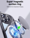 Magnetic Case For iPhone 16 Pro Max Case Transparent Cover For iPhone 16 Wireless Charger Thin Magnet Cover Anti Yellow