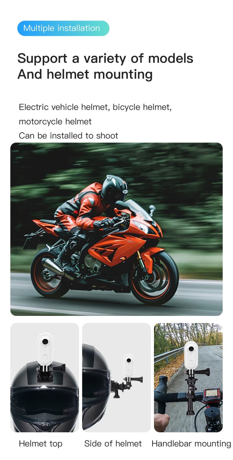 4K Thumb Camera Mini Sports Bodycam with Waterproof Action Camera megnetic Wearables Vlog Helmet Camera Bicycle Video Wifi Cam