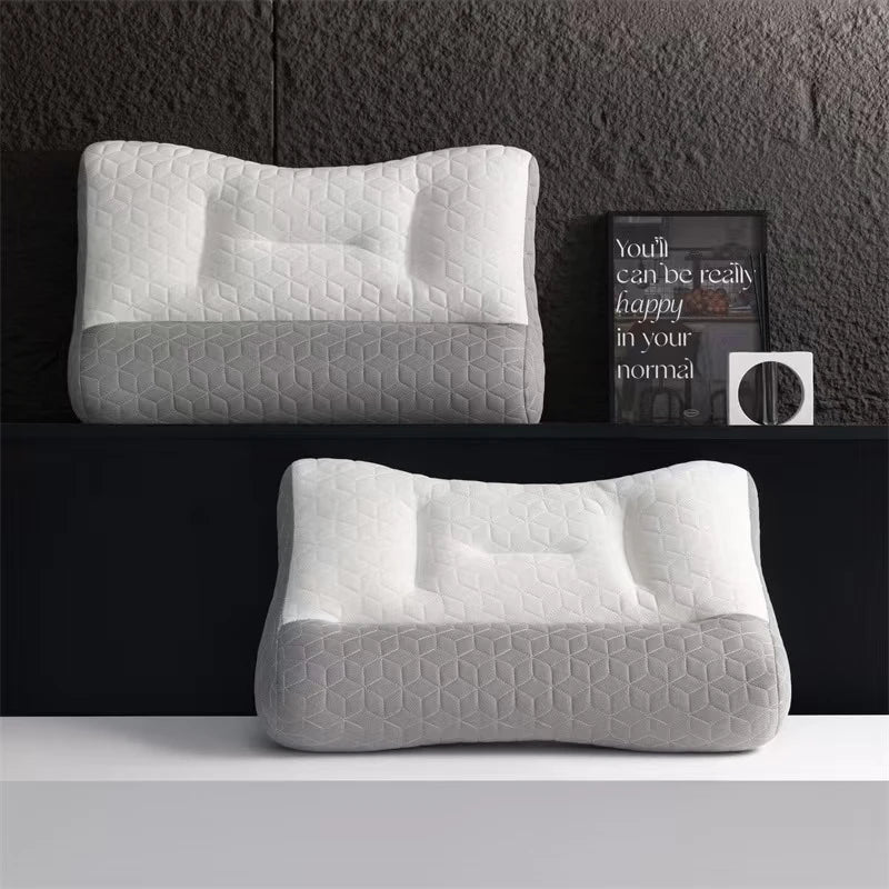 Natural Rubber Pillow Anti Traction Cervical Neck Pillow Soft Elastic Sleeping Pillows Sleep Position Orthopedic Pillow