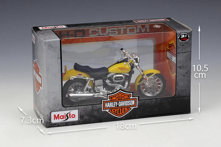 1 18 Scale Harley Davidson FXS Low Rider 1977 Diecast Motorcycle Model