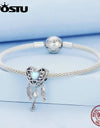 925 Sterling Silver Dream Catcher Bead Tree of Life Charms Crystal Heart Pedants