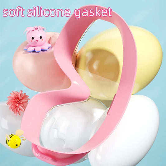 Swimming Goggles Big Frame HD View Anti-fog Waterproof 's Swim Goggles Boys and Girls Multi-color to Choose