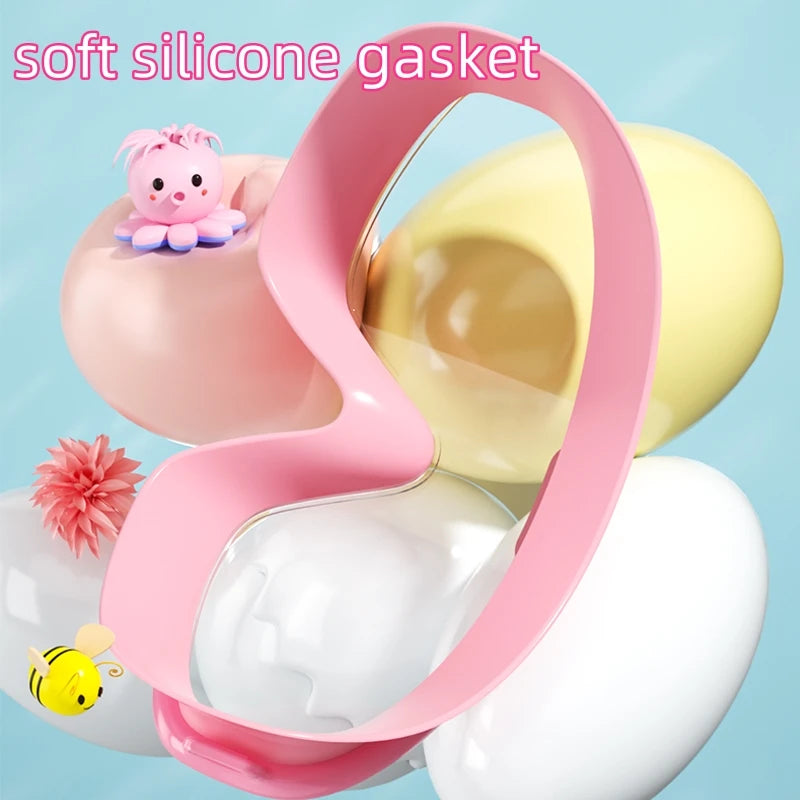 Swimming Goggles Big Frame HD View Anti-fog Waterproof 's Swim Goggles Boys and Girls Multi-color to Choose