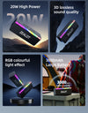 Portable Bluetooth-Compatible Speakers, Bass with Subwoofer, Wireless Sound Box, Waterproof TWS Boombox, 3000mAh, 20W