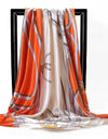 Scarves For Women Print Silk Satin Head Scarf Female Luxury Brand Square Shawl Large Hijab Scarfs