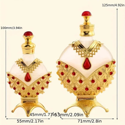 10ml 30ml Empty Arabian Perfume Bottle Gold Concentrated Perfume Oil Dropper Bottle for Essential Oil Valentines Ladies Gifts