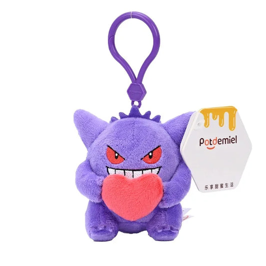 Pokémon Mimikyu Gengar Mew Slowpoke Rowlet Plusle Plush Keychain 8cm 11cm