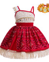 Disney Moana 2 Girls Cosplay Costume Kids One Shoulder Sleeveless Dress 2025 Christmas Party Vaiana Princess Cosplay Costume