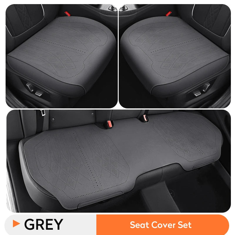 Universal Flip Fur Car Seat Cover Sweatproof Breathable Car Seat Cushion Thin Anti-slip Auto Seat Mat Pad Car Interior Accessory