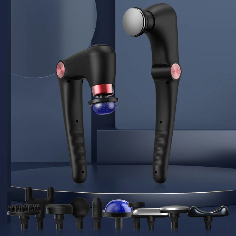 Foldable Massage  Deep Tissue with Heat & Cold Head Adjustable Angles Portable Percussion Back Massager for Muscle Neck Body