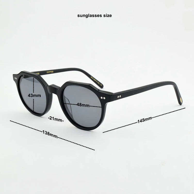 High quality Luxury polarized sunglasses vintage sunglasses women retro Acetate Fashion sun glasses UV400