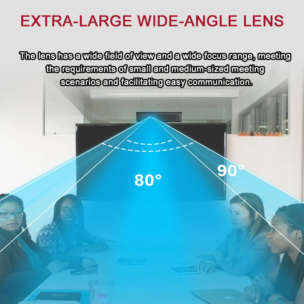 1080P HD Webcam Conference Camera Mini Cam Dual Microphone megnetic Privacy Cover Patented Design for Live Streaming PC Laptop