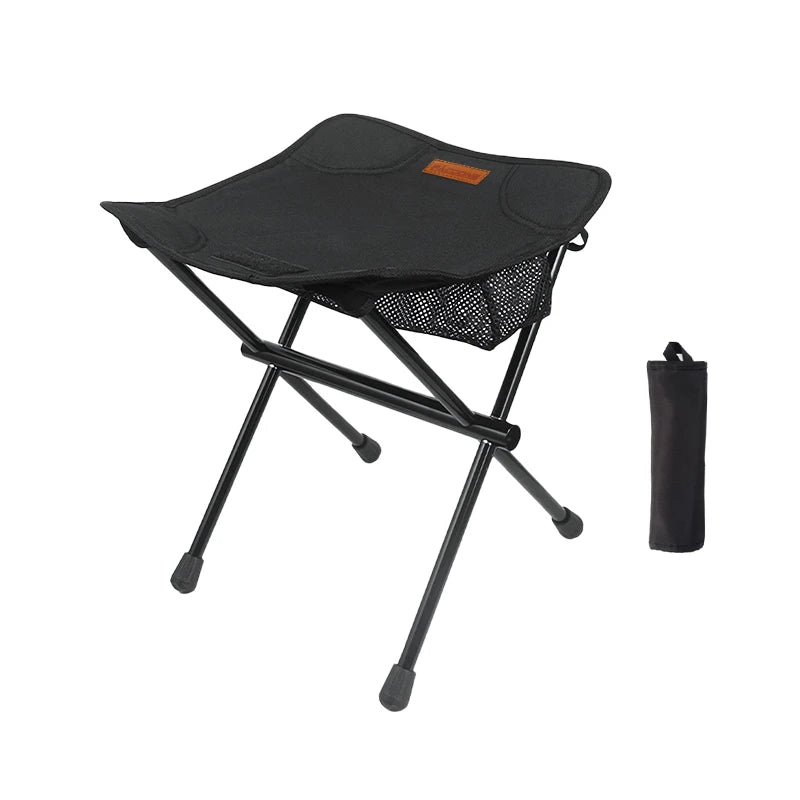 Portable Ultralight Foldable Camping Stool  Sturdy Aluminium Alloy, Outdoor Walking, Hiking and Fishing, Bearing 180kg