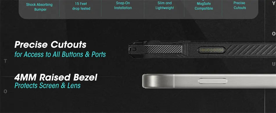 For iPhone 16 Case with Camera Control Capture Button UB Grip Heavy Duty Rugged  MagSafe Phone Case with Stand