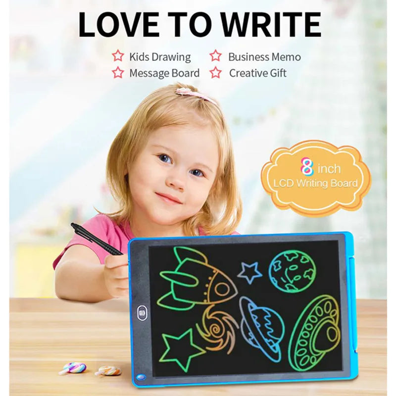 8.5inch/6.5inch LCD Writing Tablet Digital Graphic Electronic Handwriting Magic Pad Blackboard for Kids Color Drawing