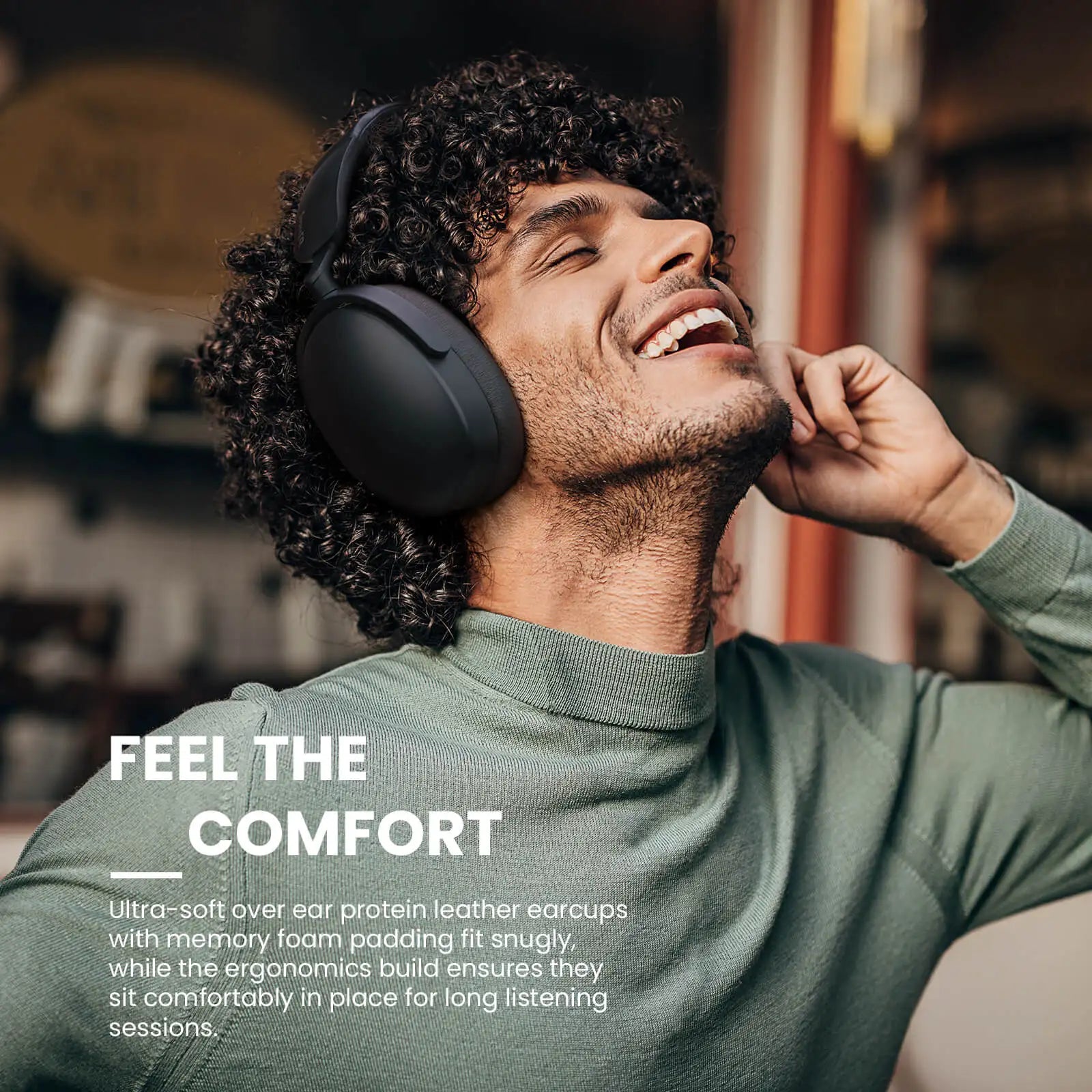 SuperEQ A200 ANC Wireless Bluetooth 5.4 Headphones Active Noise Canceling Over Ear Headset With ENC Mic Hi-Res Audio APP