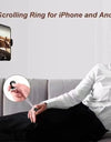 Tiktok Scrolling Ring Tiktok Remote Control Is Suitable for Iphone, iPad Bluetooth Page Turning Ring Roller, Both Camera Shutter, Short Video and Music Remote Control Function, Compatible with Ios and Android Phones