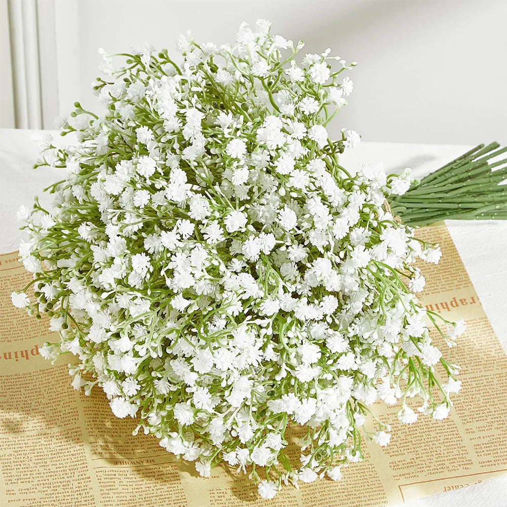 10/15pcs Artificial Flowers  Breath Flower Fake Gypsophila for Wedding Party Home Decoration Floral Bouquets DIY Accessories