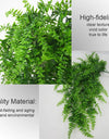 80CM Artificial Persian Fern Plants Vine Hanging Baskets Fake Plant Garland Rattan for Wall Garden Home Wedding Party Decor