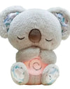 Baby Plush Doll Breathing Bear Newborn Soothing Sleep Playmate Otter Toy Kids Music Sleeping Companion Sound Light Doll Toy Gift