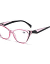 Retro Plastic Cat Eye Reading Glasses Cleat Lens Anti Blue Light Presbyopia Hyperopia Men Reading Eyeglasses +1.0 +1.5