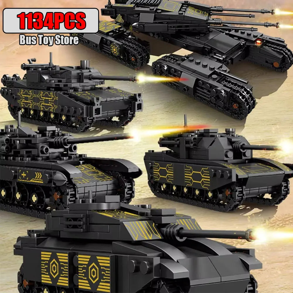 Aircraft Tank Aircraft Carrier MODERN EOLIPMENT MODERN WAR INFORMATION WW2 Military Model Building Blocks Bricks for Boy