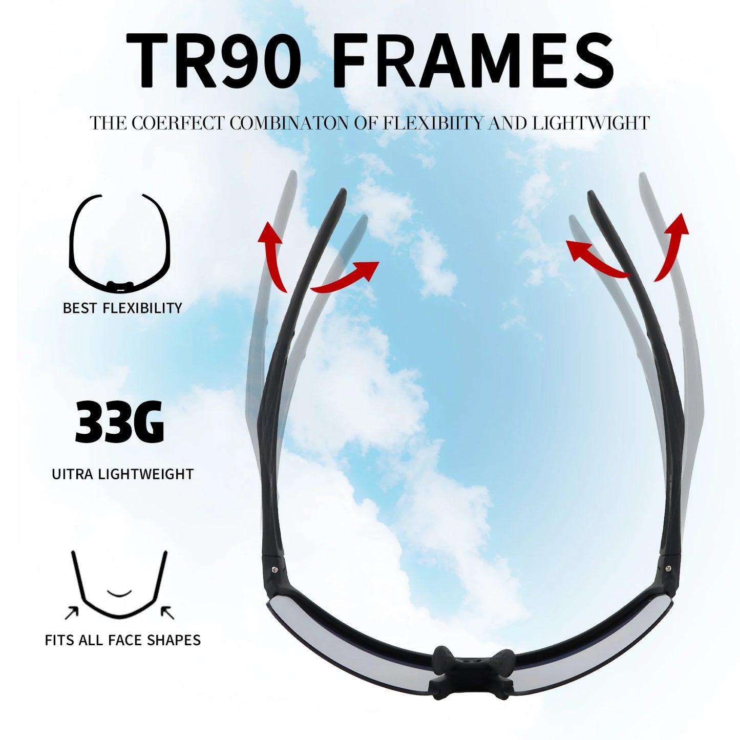 Photochromic UV400 MTB Cycling Sunglasses