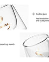 200ml Double Wall Glass Coffee Mug Heat-resistant Espresso Cup Thermo Insulated Cup For Latte Cappuccino Tea Drinkware Set