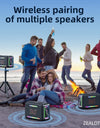 120W RGB Portable Bluetooth Speakers, Massive Bass Party Boombox IPX6 Waterproof Speaker Large, Loud Outdoor Speaker