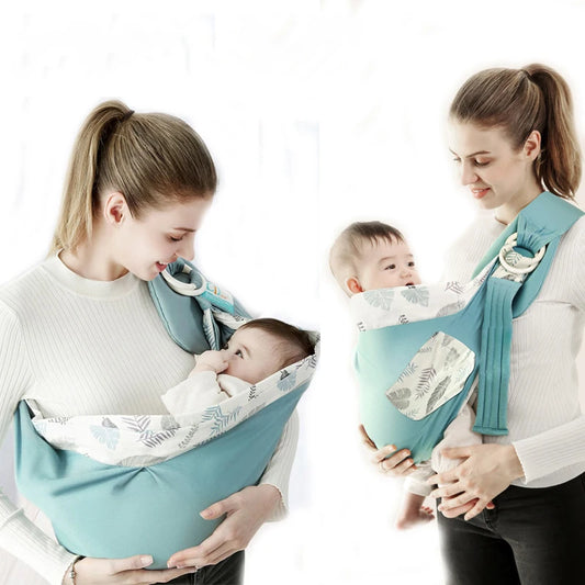 Wrap Sling Dual Use Nursing Cover Carrier Mesh Fabric Breastfeeding Carriers Up To 130 Lbs (0-36M)