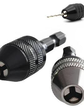 1PCS Multi Keyless Drill Chuck 0.3-3.6mm Conversion Tool 1/4" Hex Shank Quick Replace Adapter Chuck Converter for Electric Drill