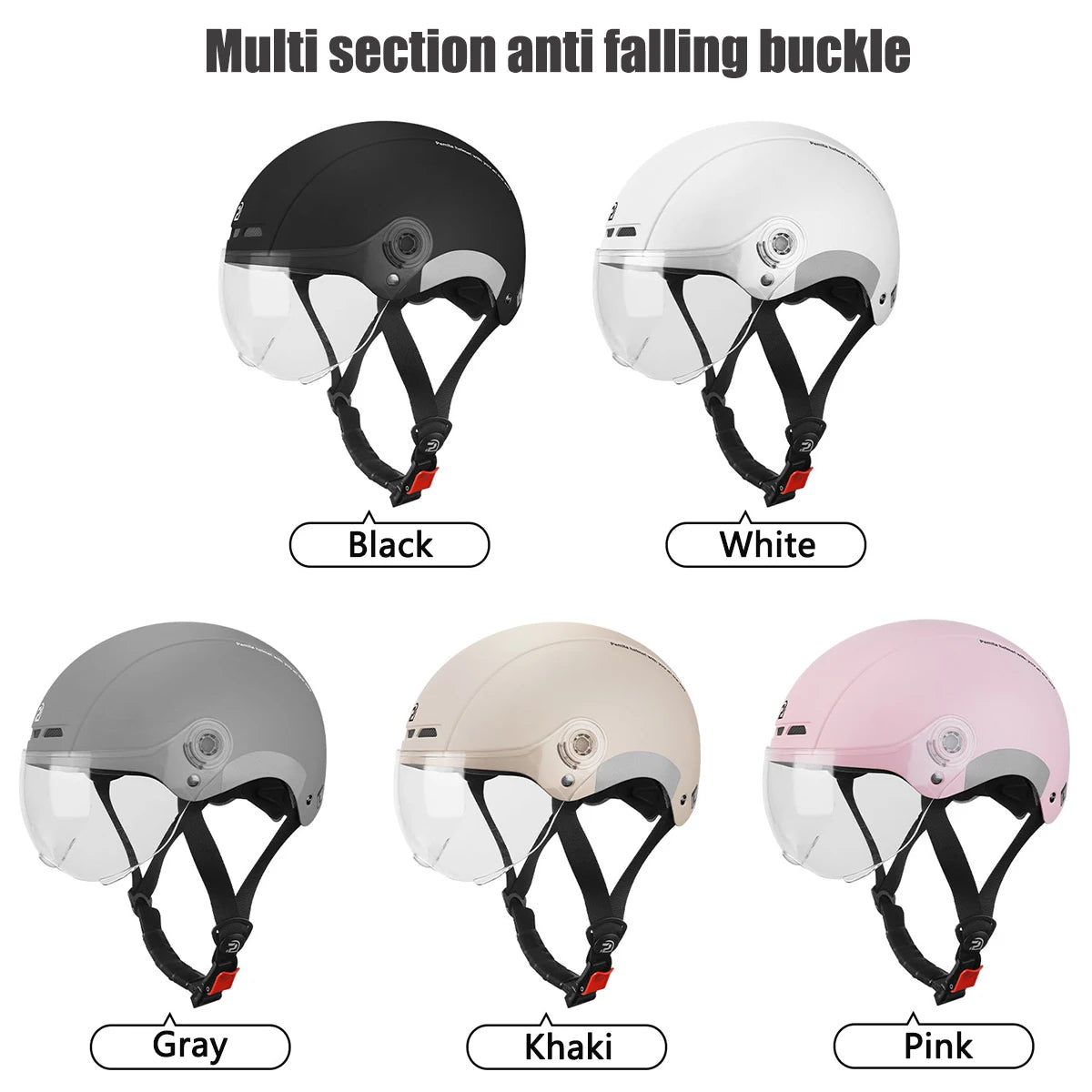 Adult Cycling Helmet With Goggles Ear Protection And Removable Lining